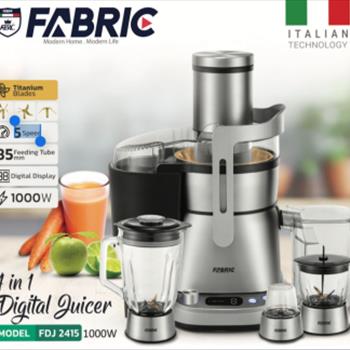 آبمیوه‌گیری 4 کاره فابریک 1000 وات | تمام استیل و تیتانیوم با 18 ماه گارانتی